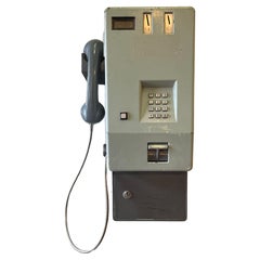 Old 1980’s Dutch PTT phonebooth Payphone, metal, Collectors item