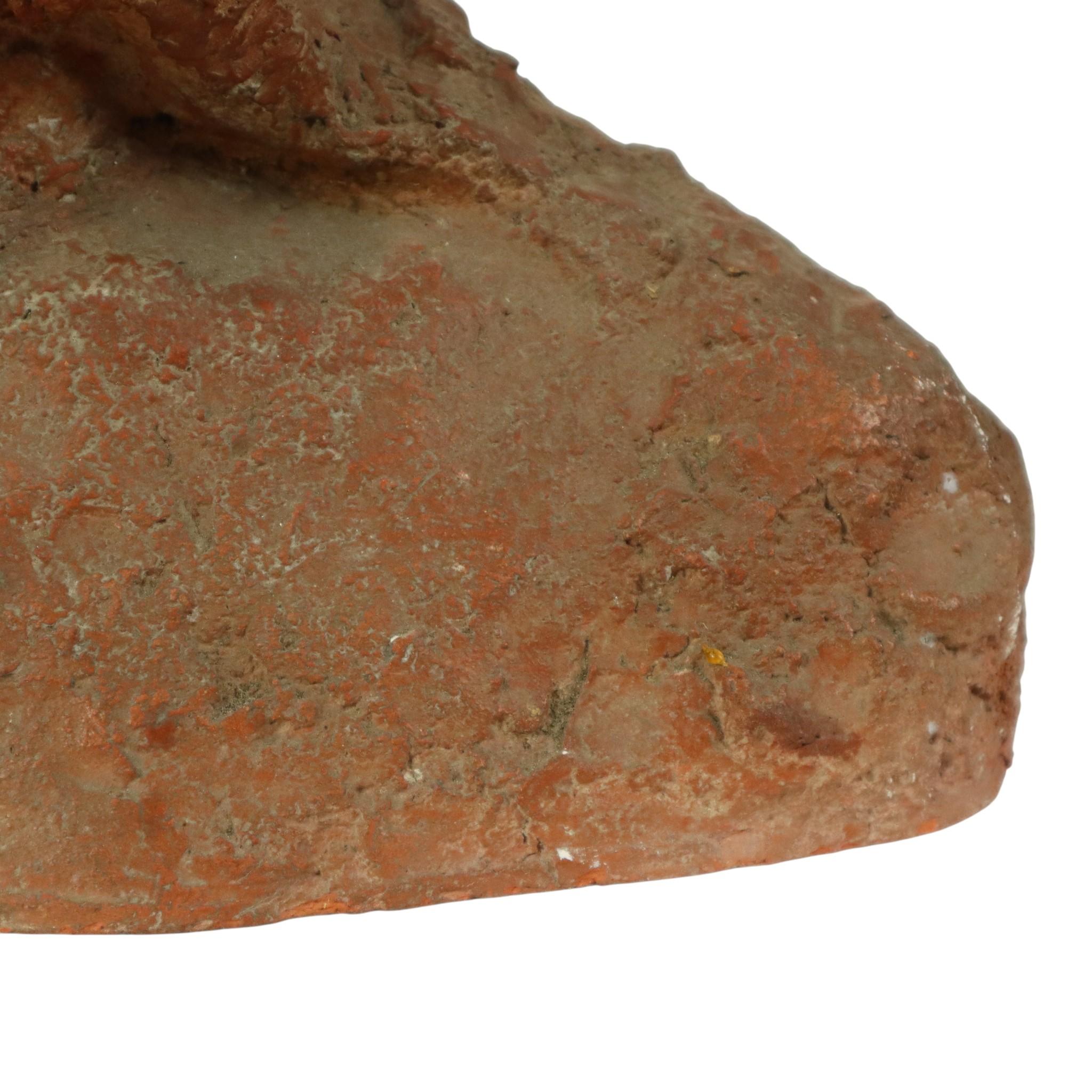 Alte abstrakte Terrakotta-Büste von Christus Lebensgröße im Angebot 8