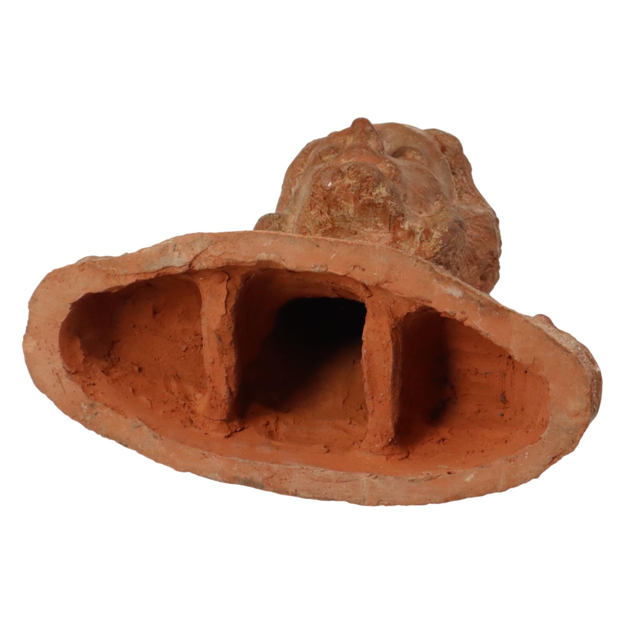 Alte abstrakte Terrakotta-Büste von Christus Lebensgröße im Angebot 11