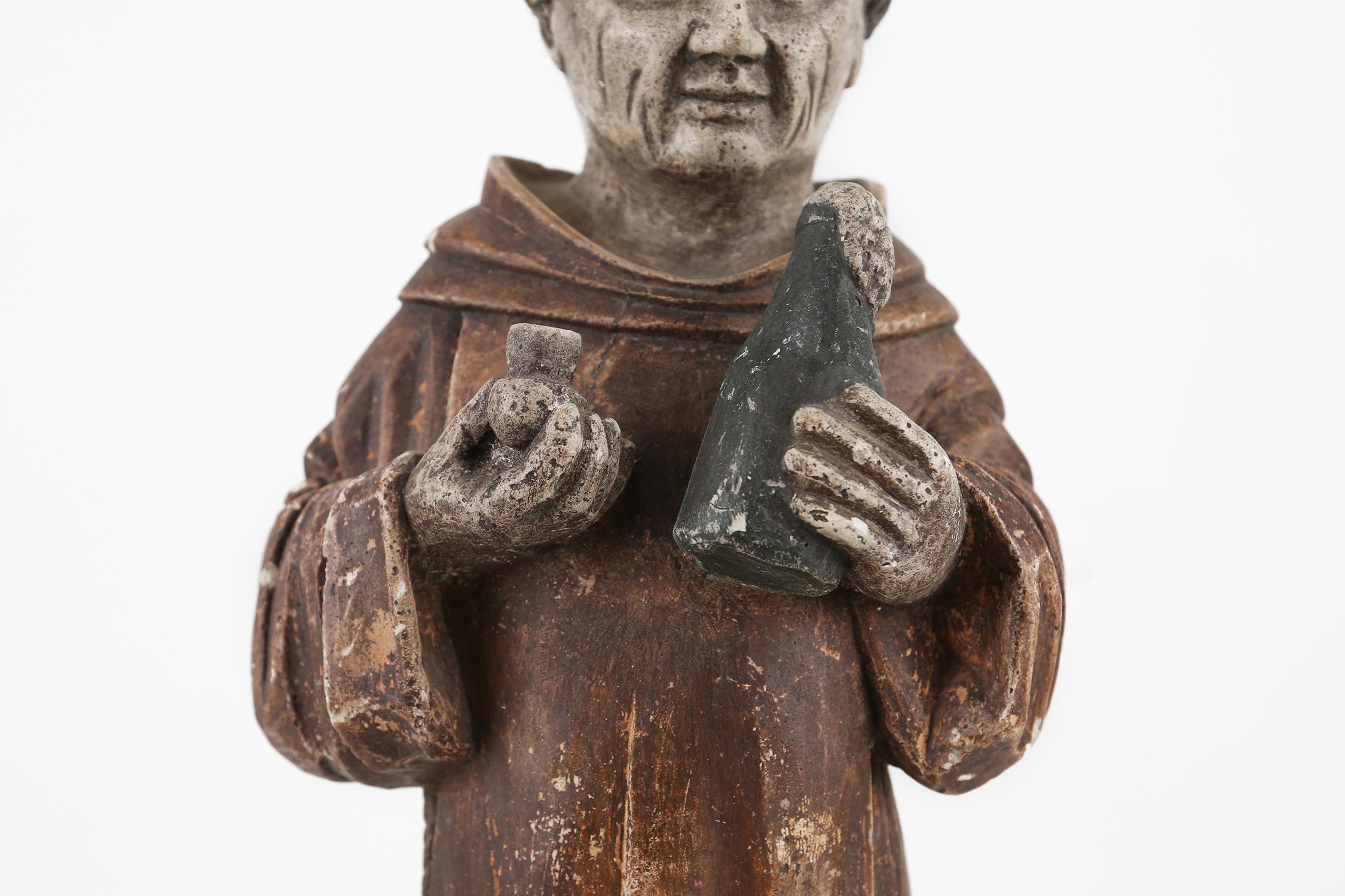 French Old Advertising Figure by Champagne Brand Dom Perignon