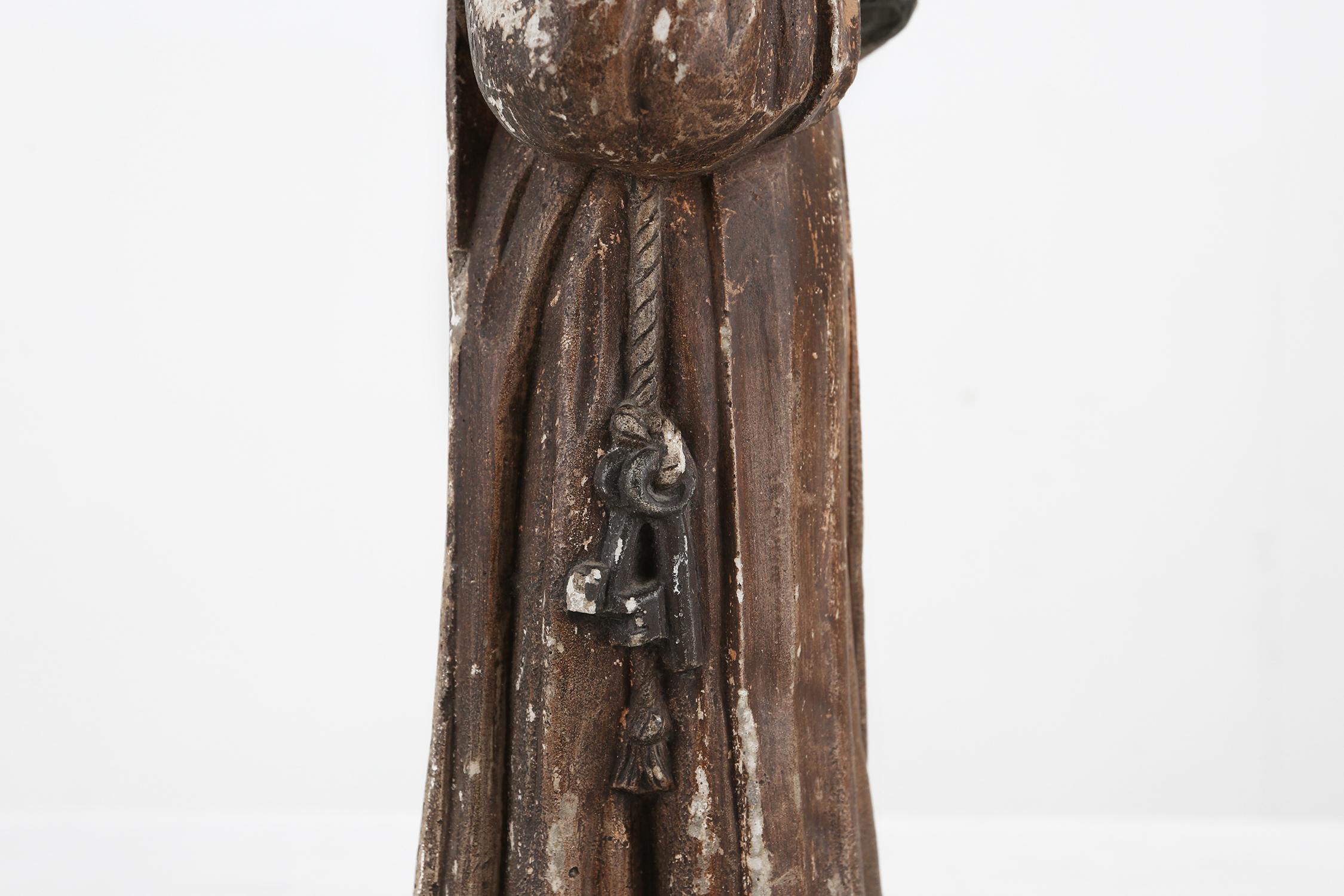 Mid-20th Century Old Advertising Figure by Champagne Brand Dom Perignon