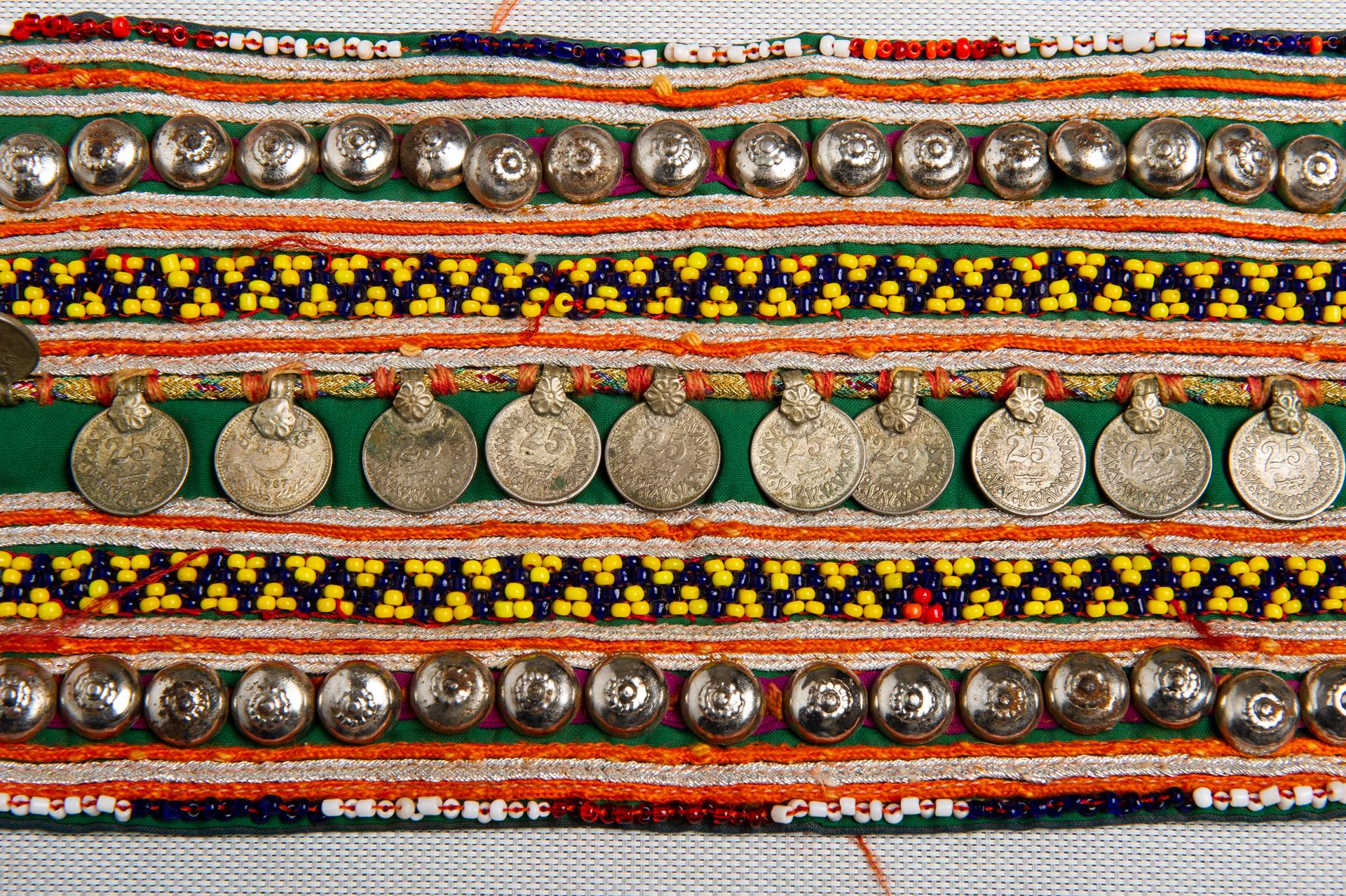 Old Afghan Belts with Ancient Coins, also as Curtain-holders 3
