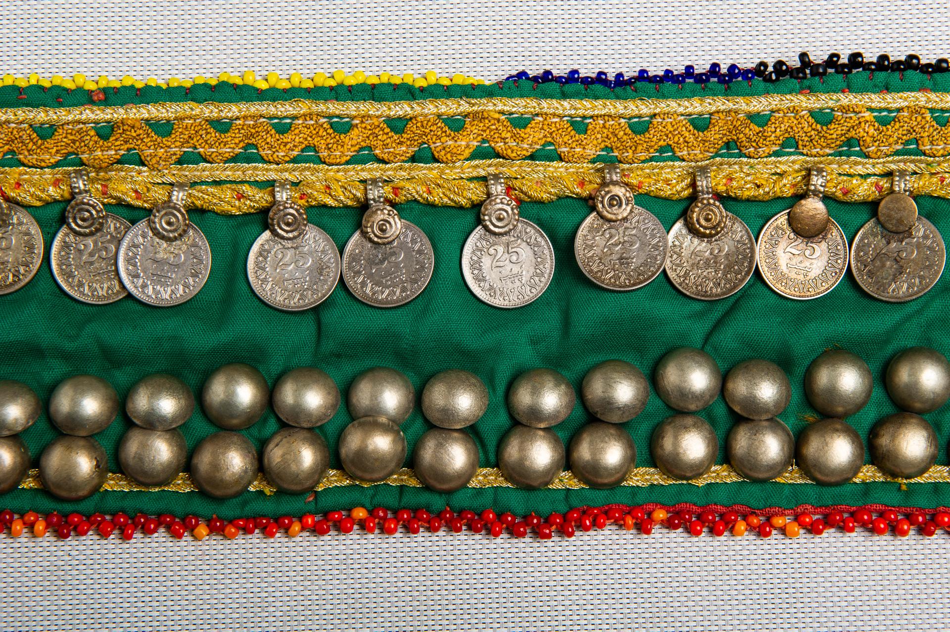 Old Afghan Belts with Ancient Coins, also as Curtain-holders 2