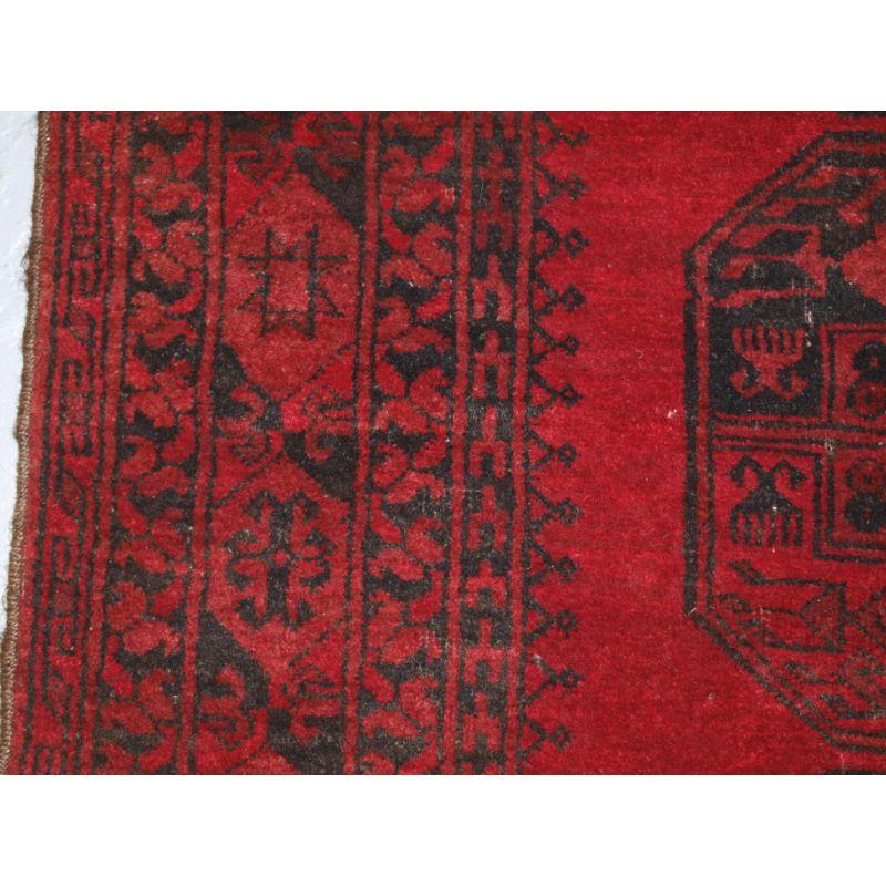 Old Afghan Village Rug of Traditional Design In Good Condition For Sale In Moreton-In-Marsh, GB