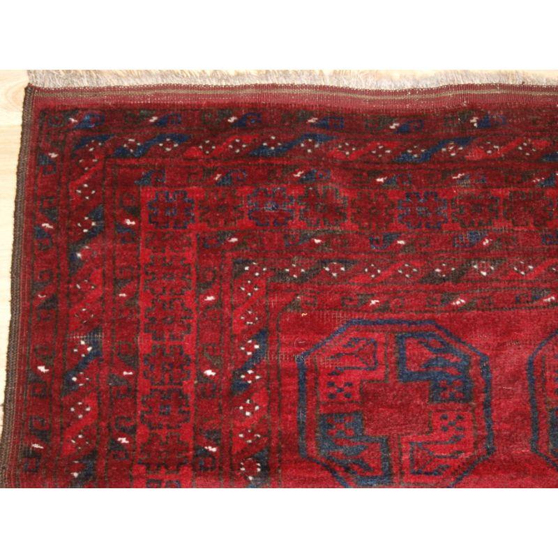 Old Afghan Village Rug R-1067 In Excellent Condition For Sale In Moreton-In-Marsh, GB