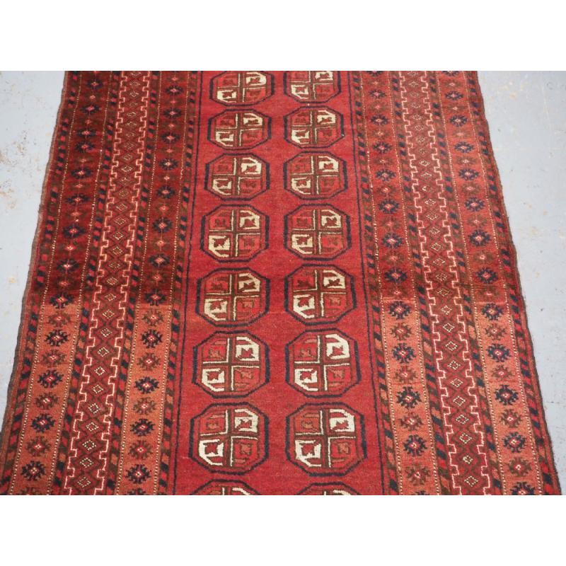 20th Century Old Afghan Village Rug With Turkmen Design, Circa 1920 For Sale
