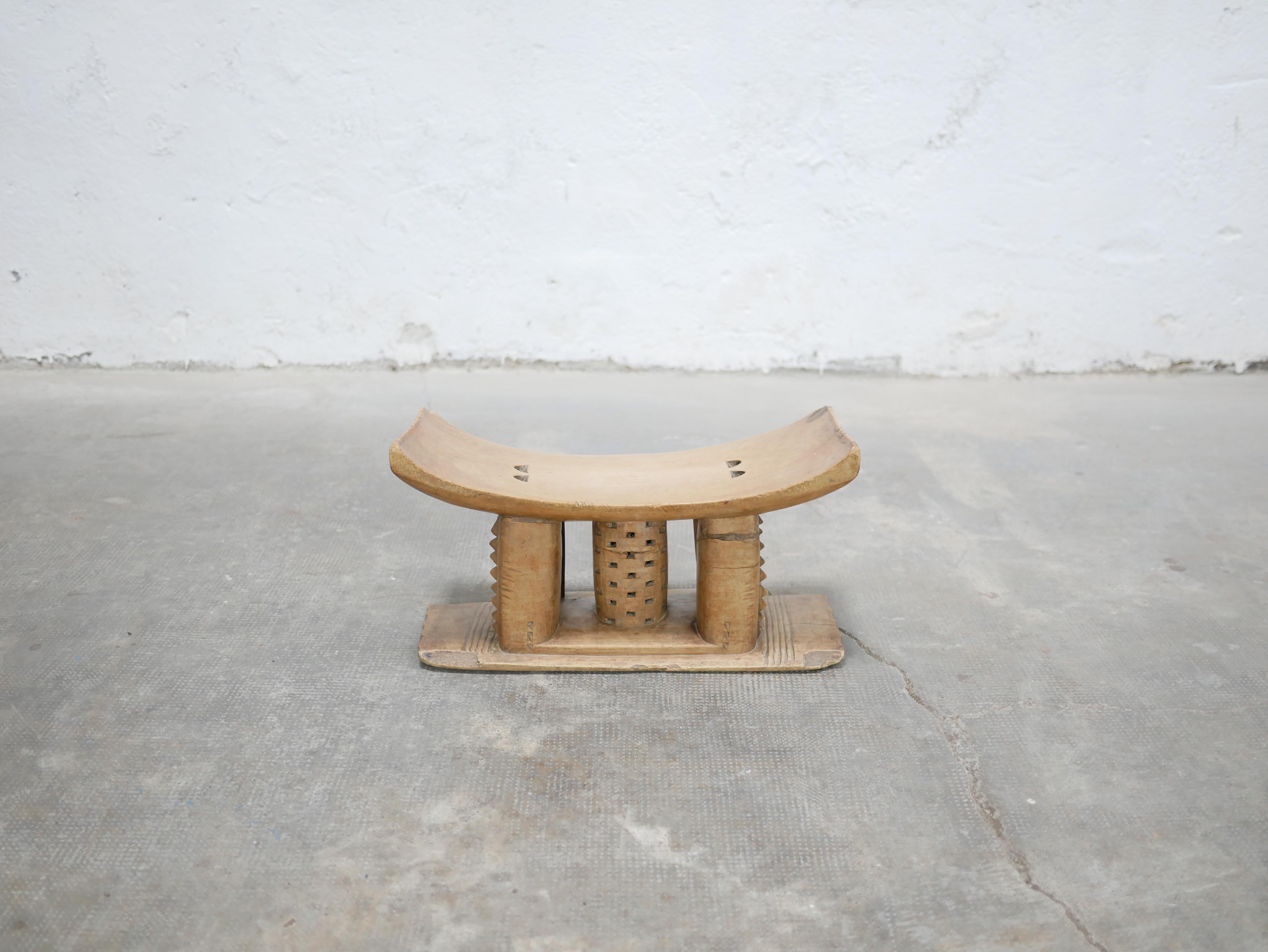 20th Century Old African Ashanti Stool in Wood