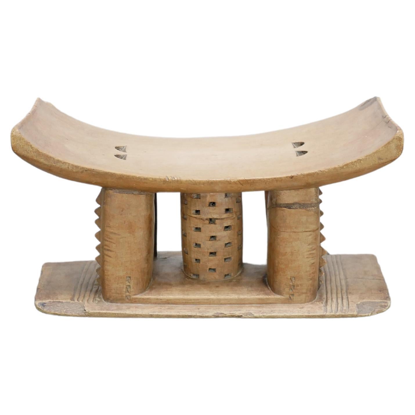 Old African Ashanti Stool in Wood