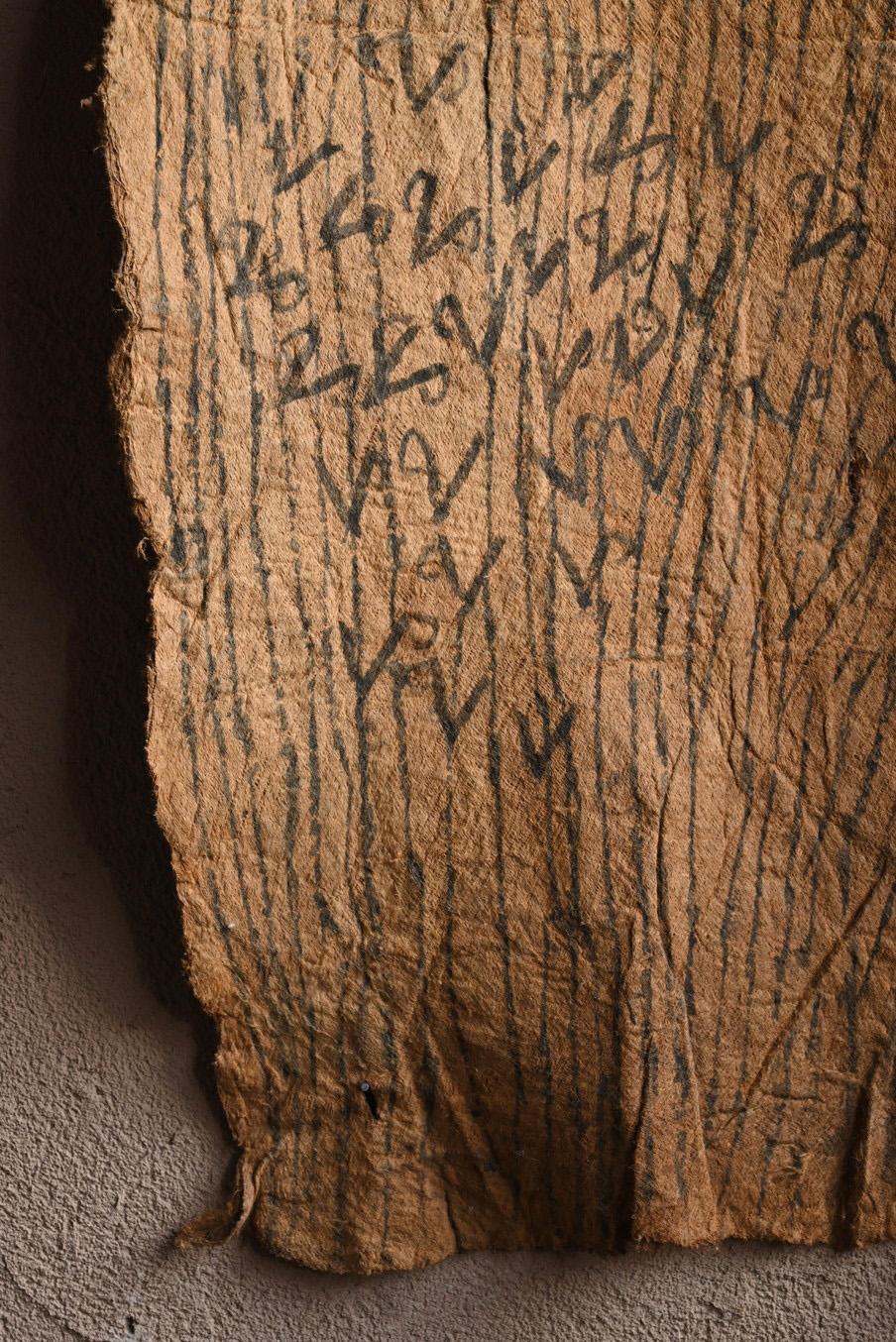 Tissu d'écorce africain ancien/20e siècle/ Textile d'écorce pygmy malaisien en vente 2