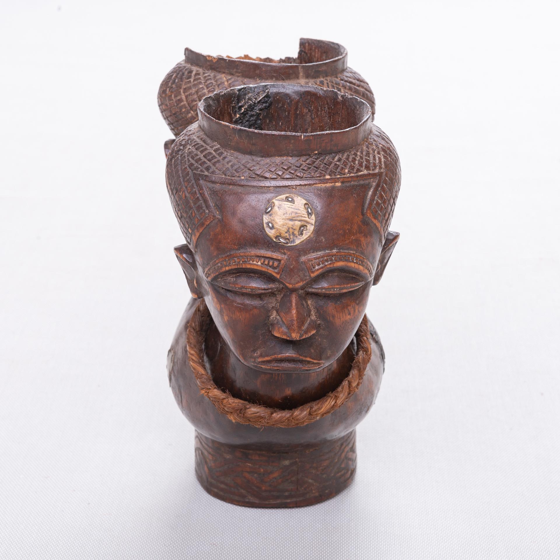 Other Old African Cup With Heads For Sale