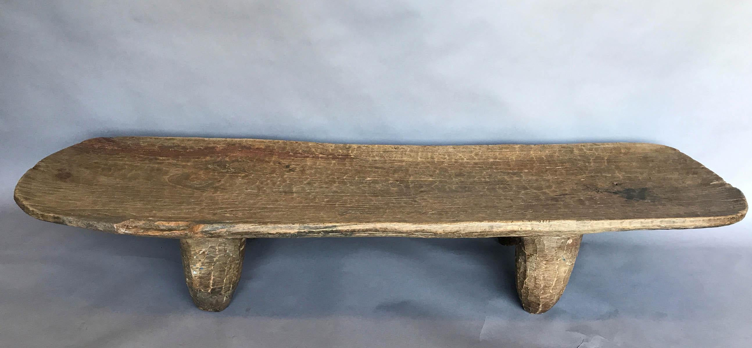 Rustic Old African Nupe Tribe Bed/Bench/Low Console