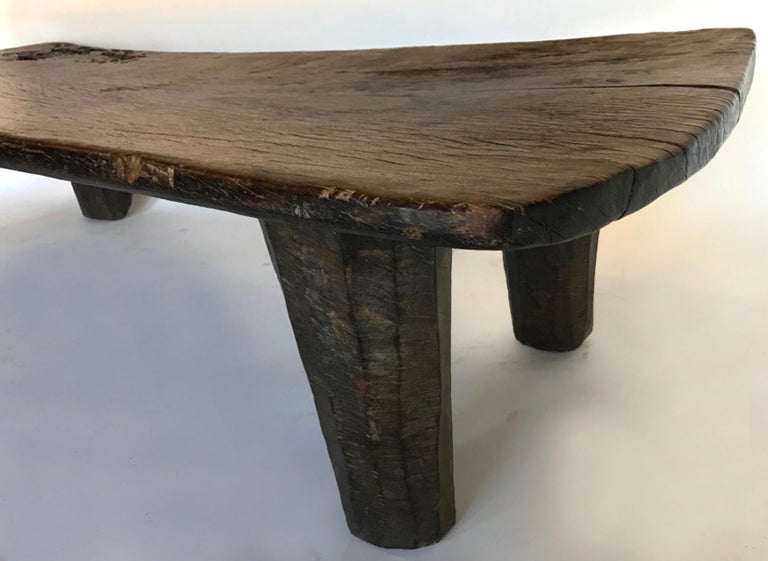 Old African Nupe Tribe Bed Coffee Table, African Console Table