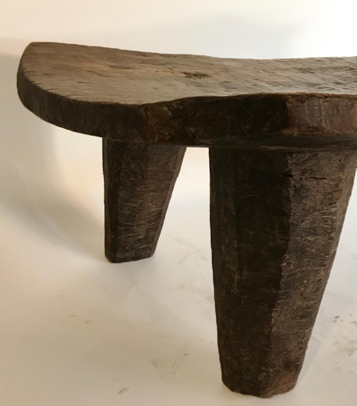 Old African Primitive Nupe Tribe Bed/Coffee Table/Low Console In Distressed Condition In Los Angeles, CA