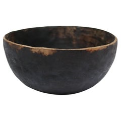 Old African wooden bowl