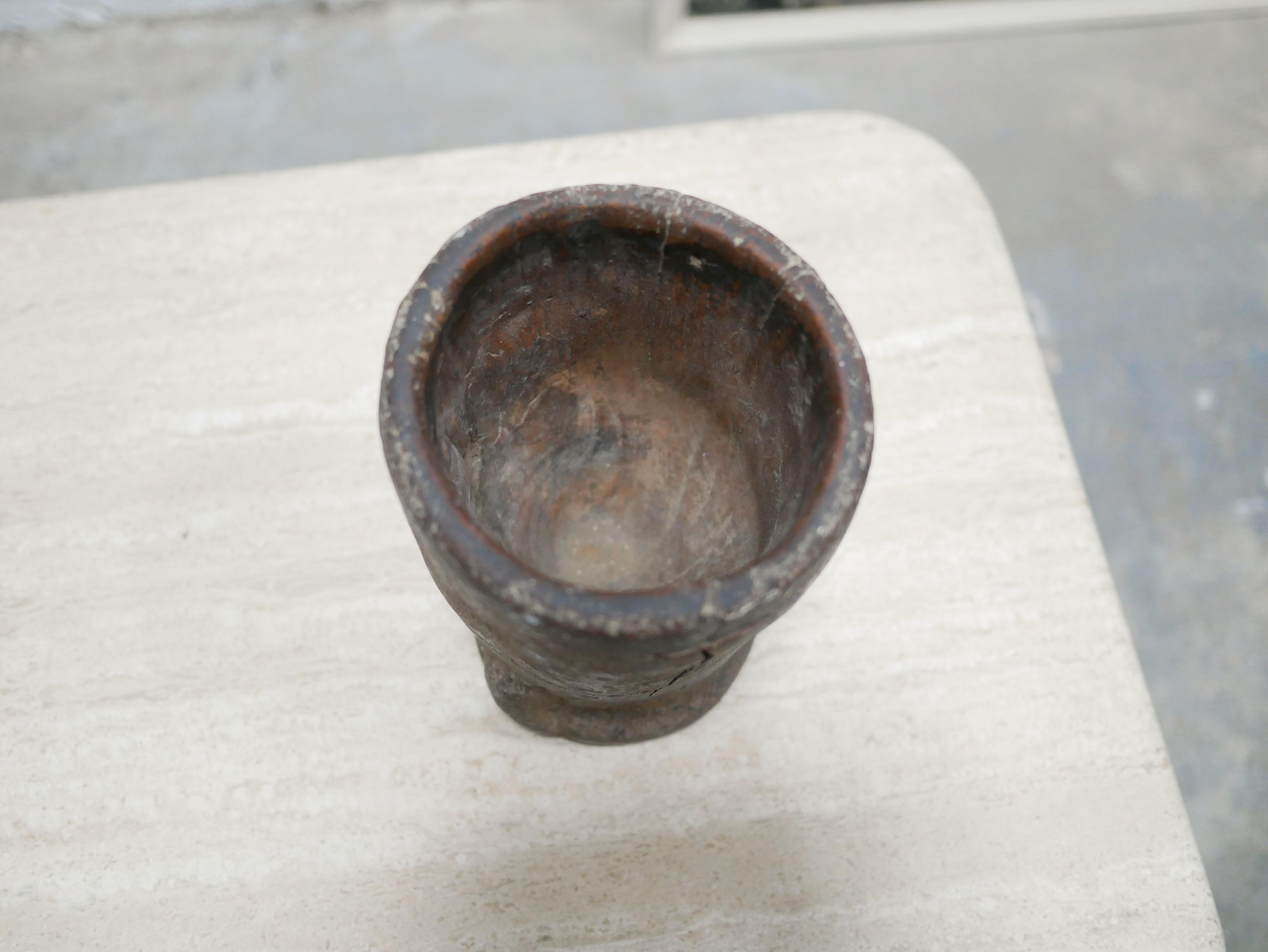 Old African Wooden Mortar For Sale 6