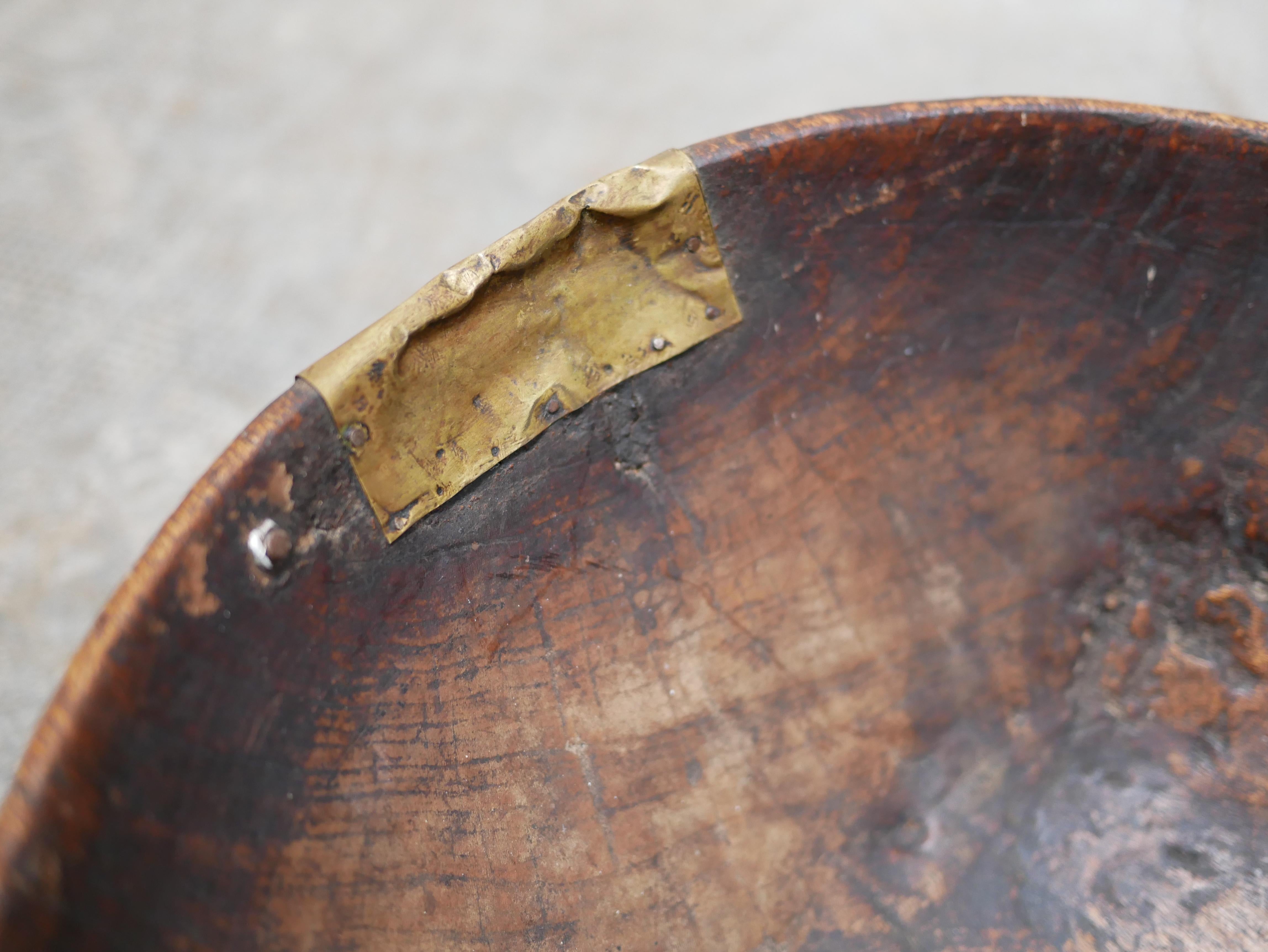 Old African wooden salad bowl 6