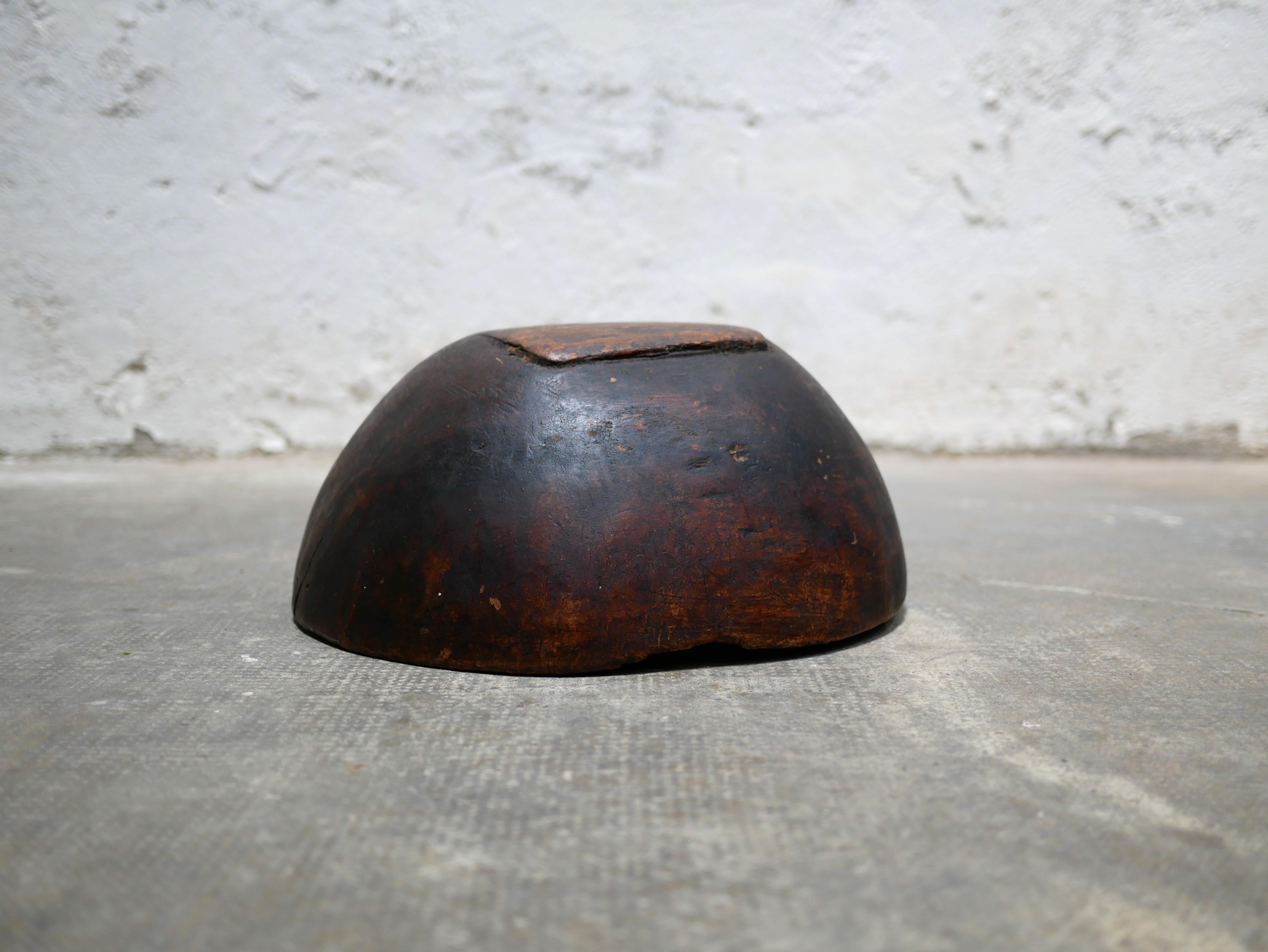 Old African wooden salad bowl 7