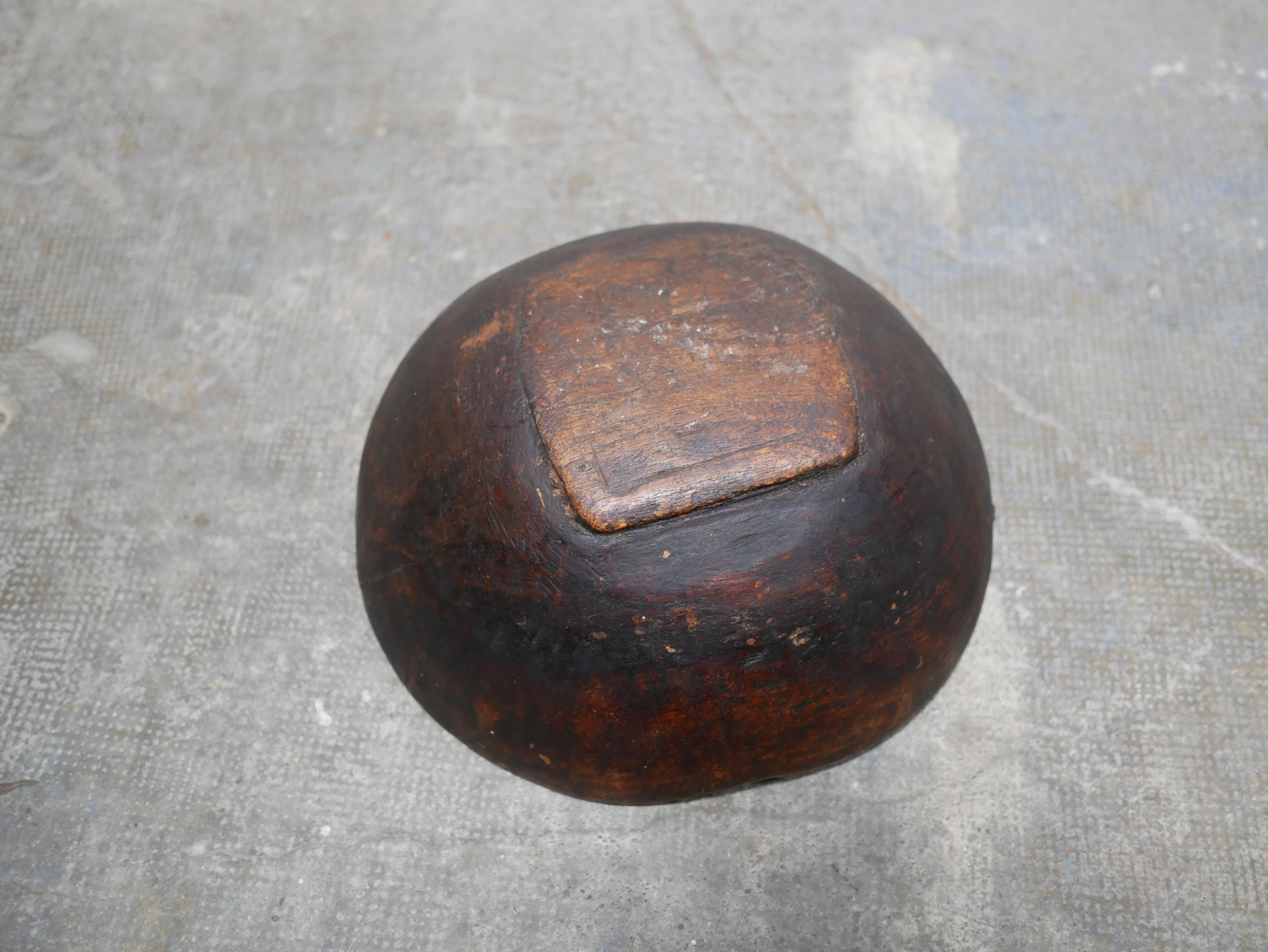 Old African wooden salad bowl 2