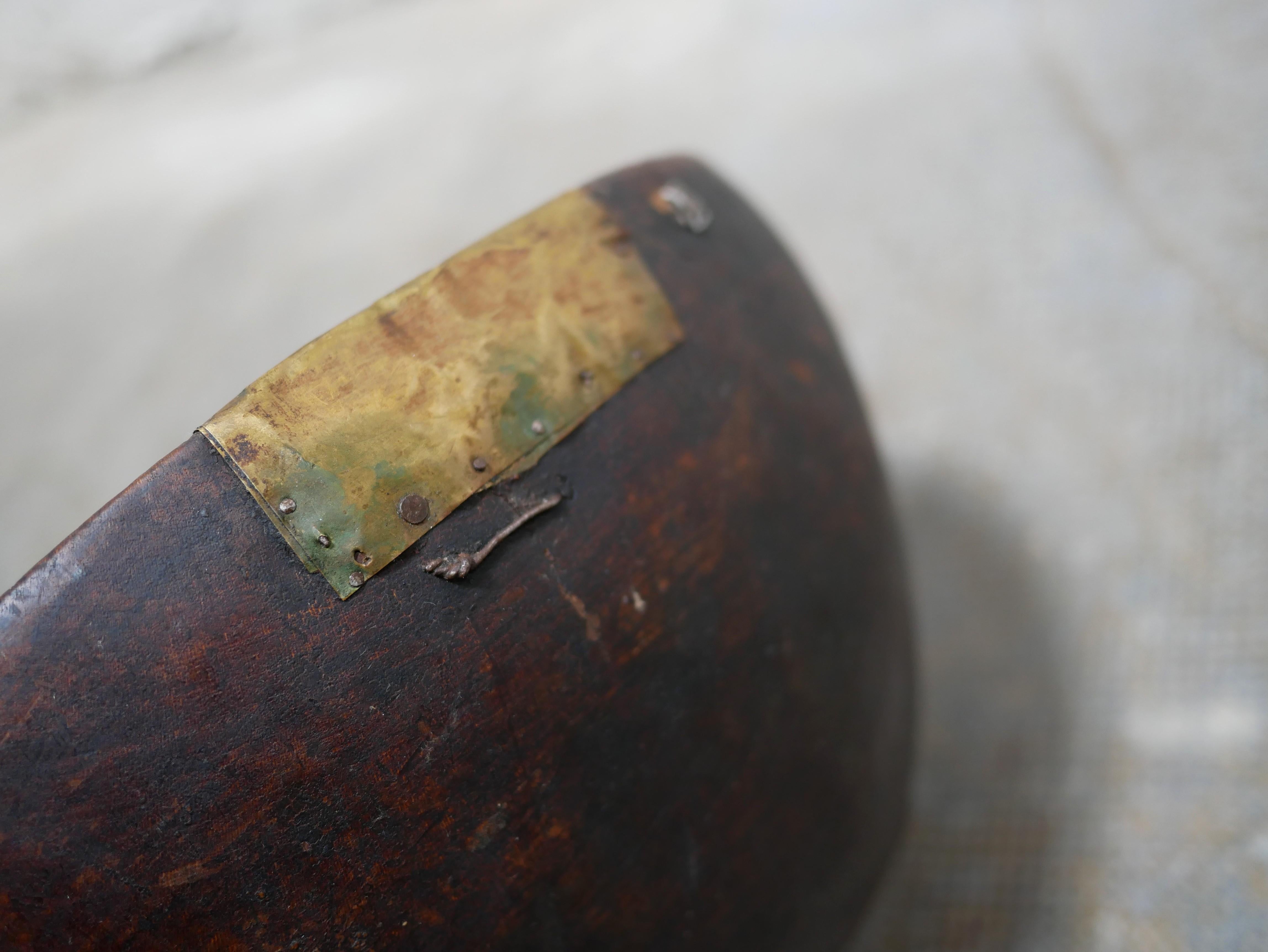 Old African wooden salad bowl 3