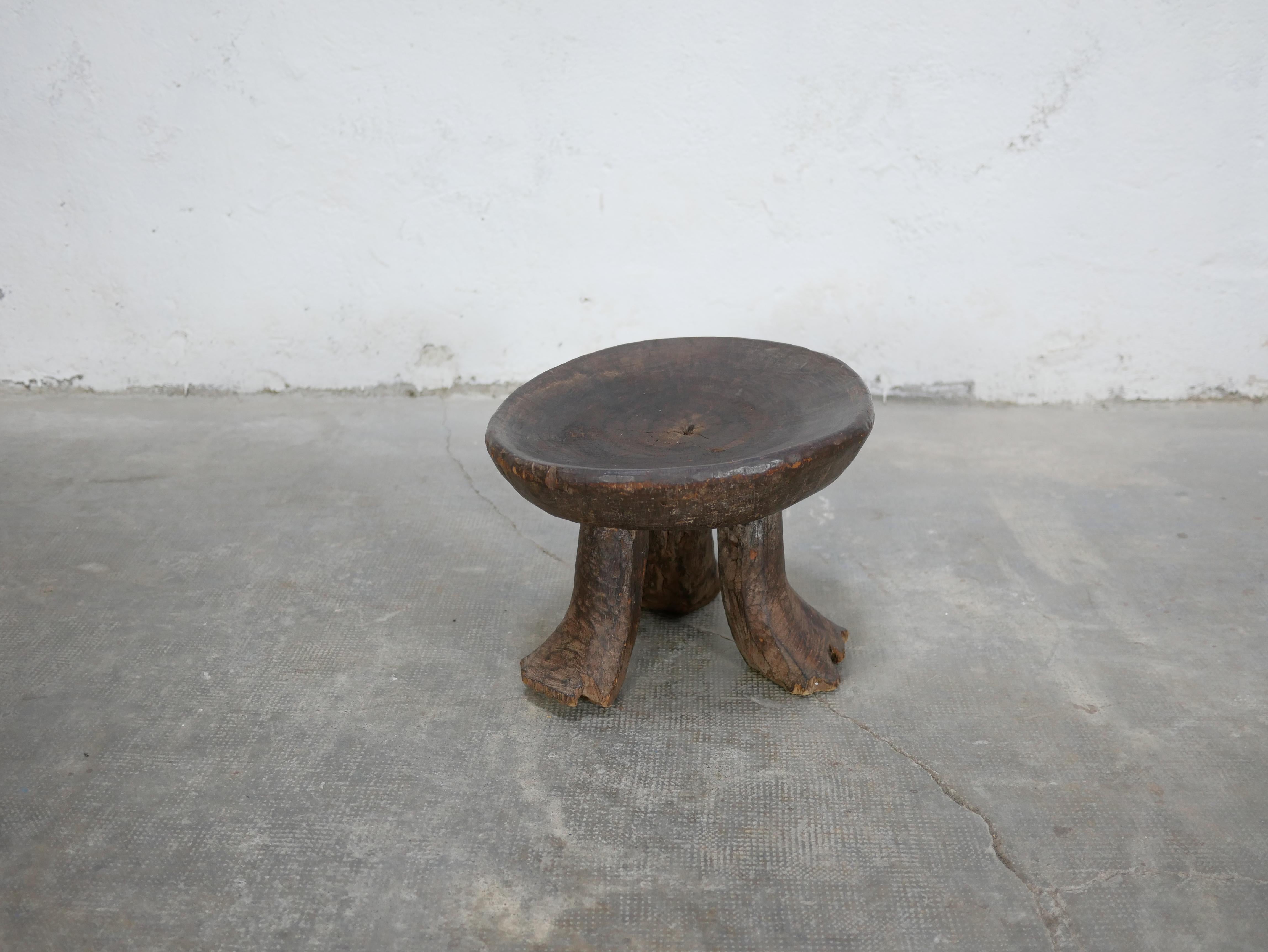 Old African wooden stool 4
