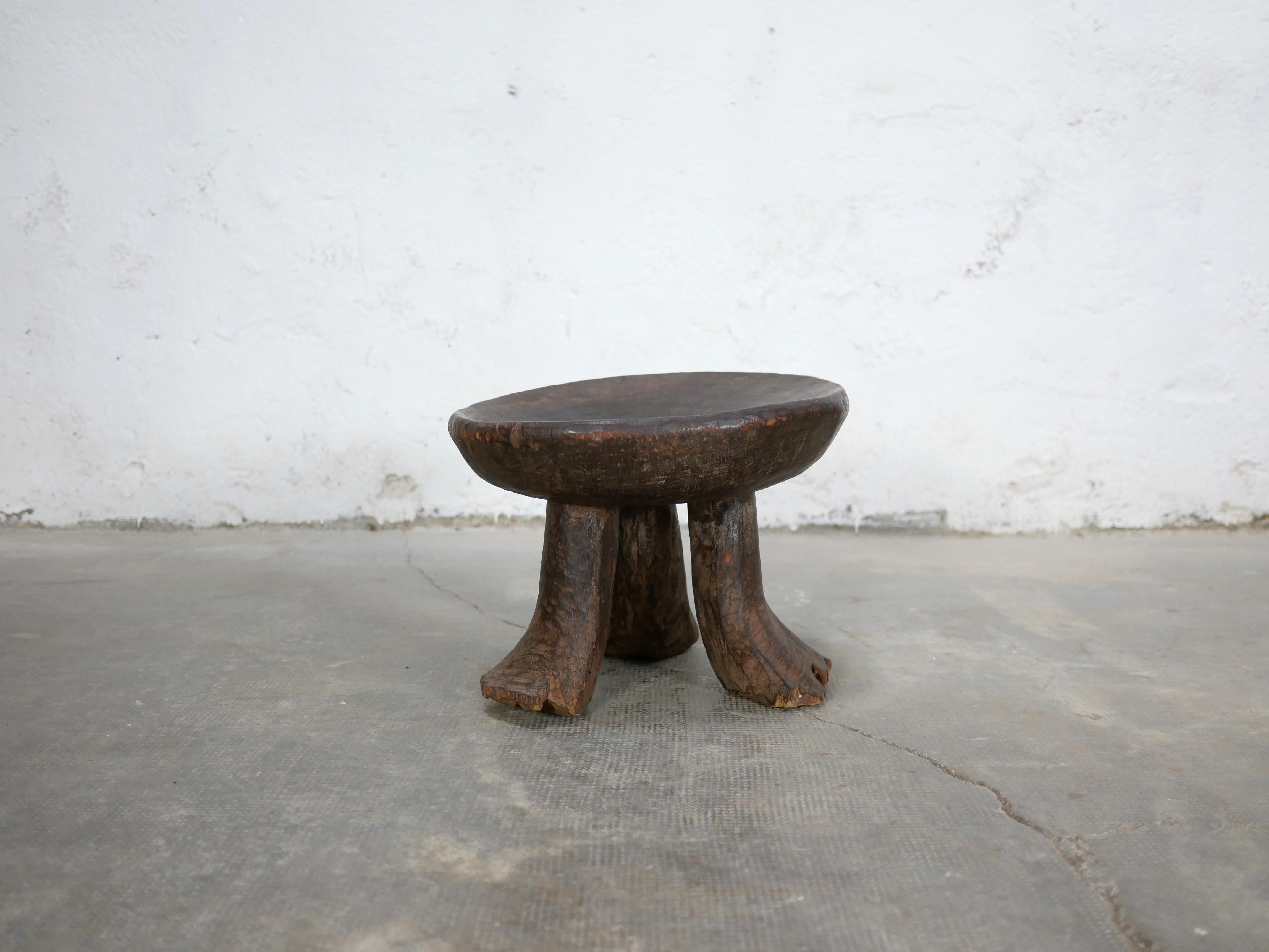 Old African wooden stool 5