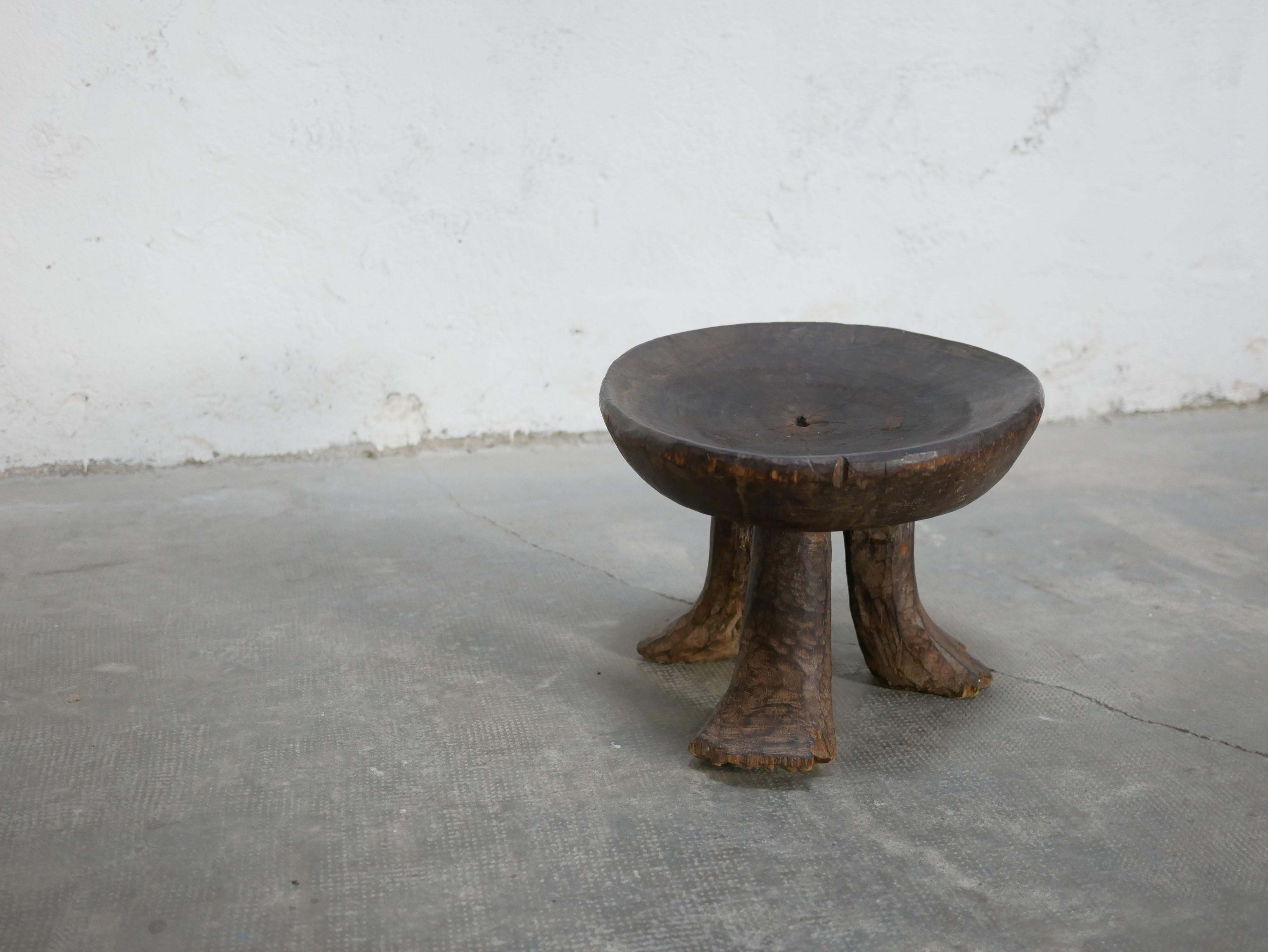 Old African wooden stool 3