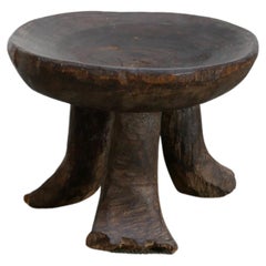 Antique Old African wooden stool