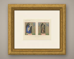 Old Age and Poverty, Roman de la Rose, Antique Chromolithograph, 1849