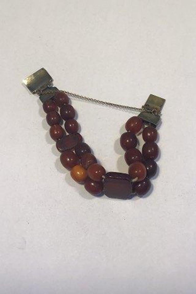 Women's Old Amber Bracelet For Sale