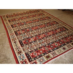 Old Anatolian Sharkoy Kilim, Western Turkey of Traditional Banded Design