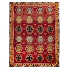 Old Anatolian Wool Kilim, Turkey, 1930s