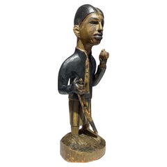 Old And Exceptional Anthropomorphic Statue Yombe Woyo Kongo Tribe Dr Congo 19th