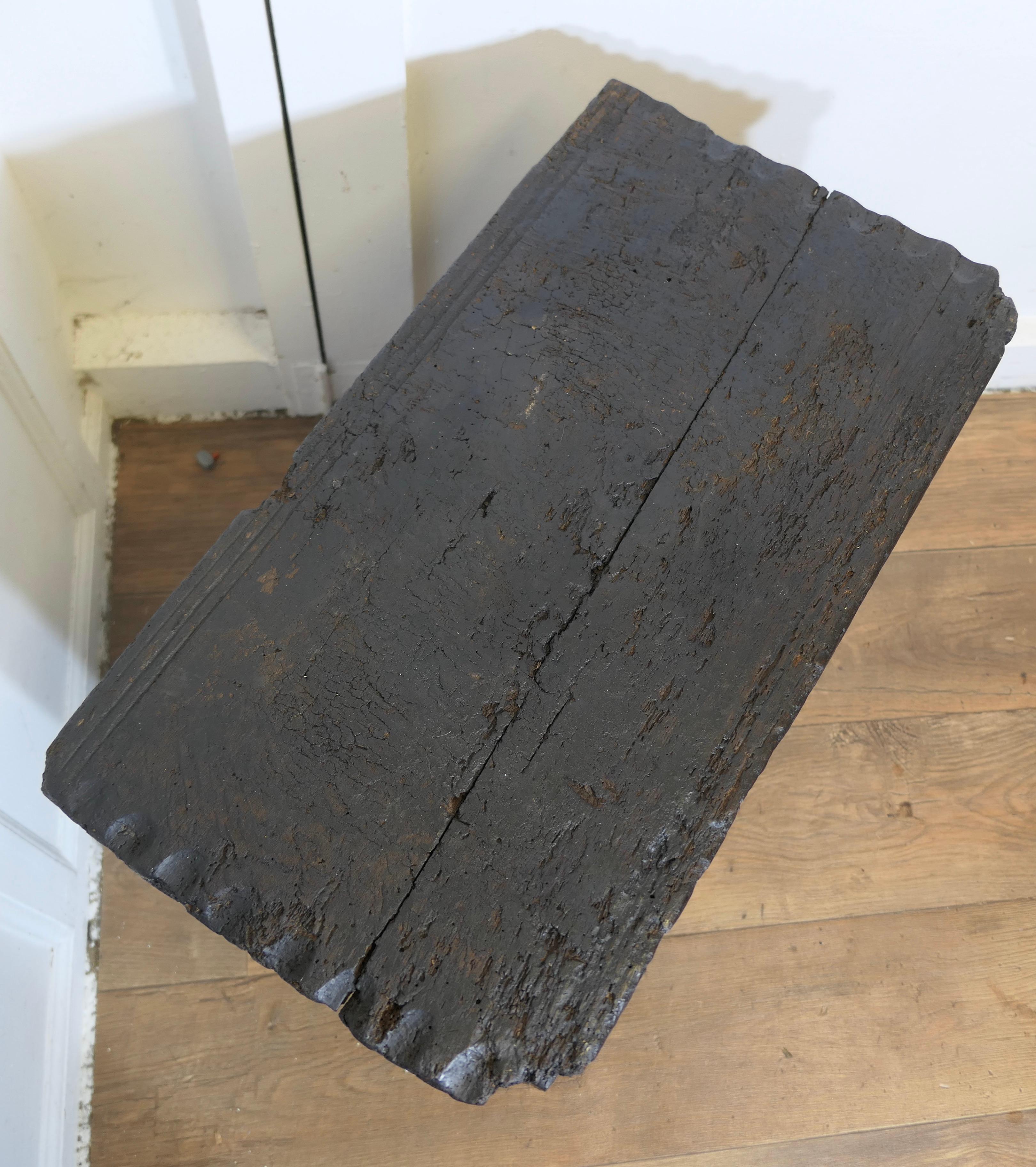 18th Century and Earlier Old and Primitive Carved 16th Century 5 Plank Oak Coffer