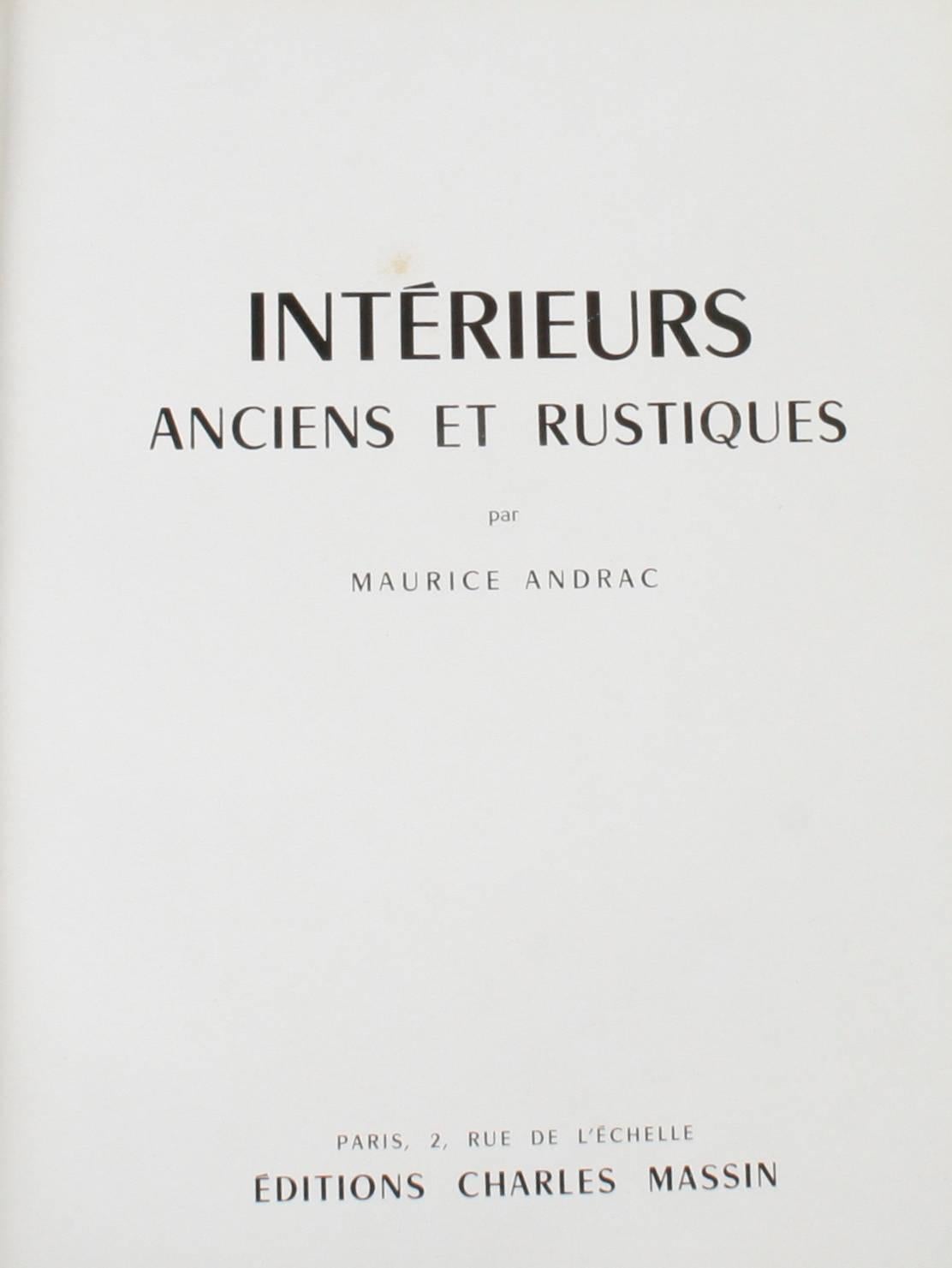 Intérieurs Anciens et Rustique (Old and Rustic Interiors) by Maurice Andrac 4