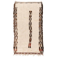Old and Unusual Beni Ouarain Berber Rug