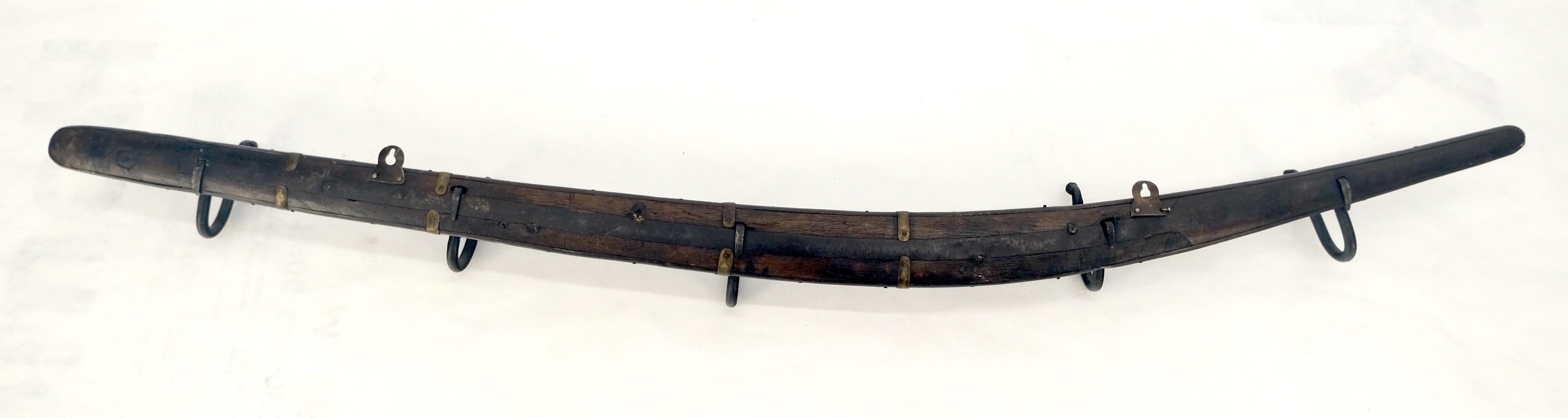 Old Antique c1920s Boomerang Coat Rack Conversion  