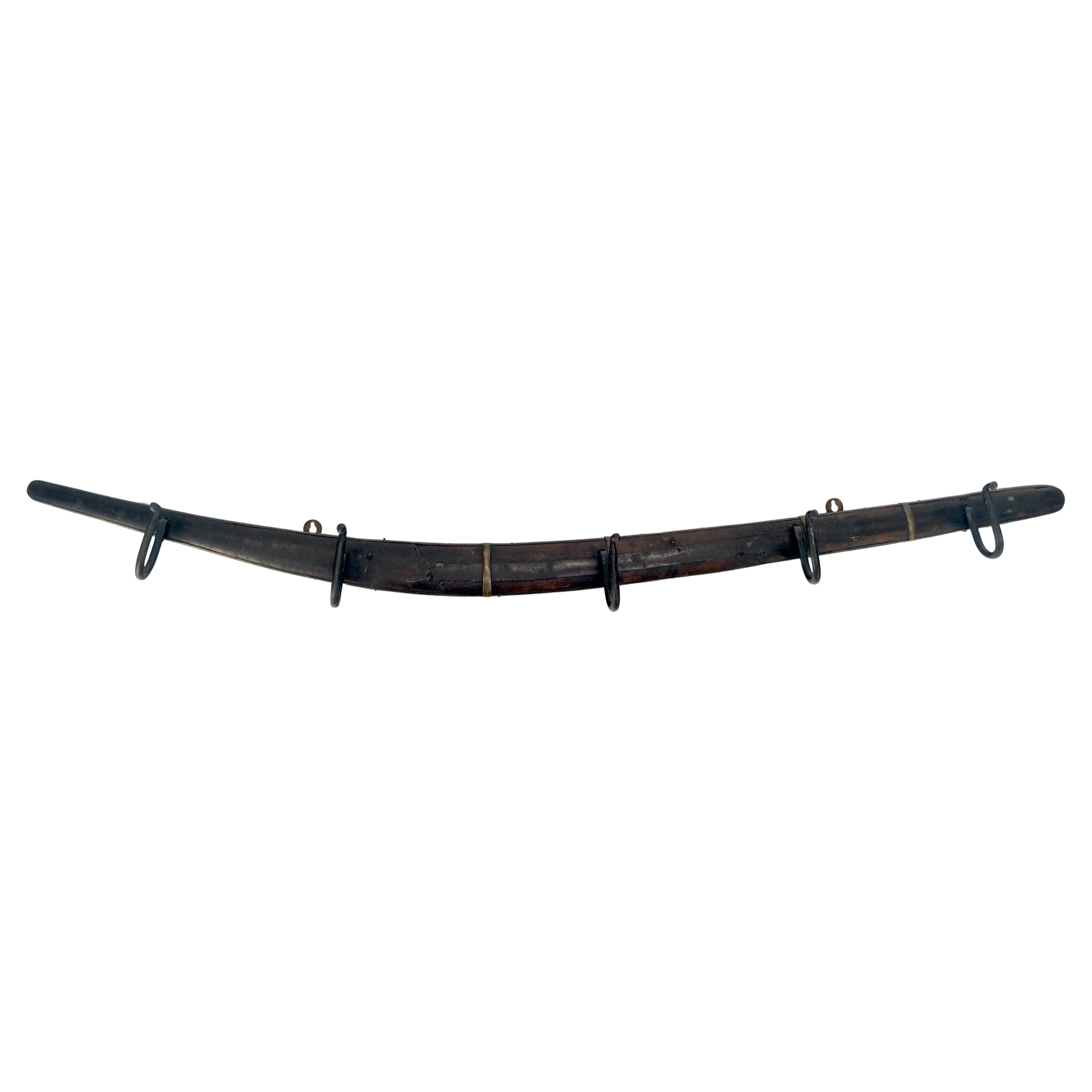 Old Antique c1920s Boomerang Coat Rack Conversion
