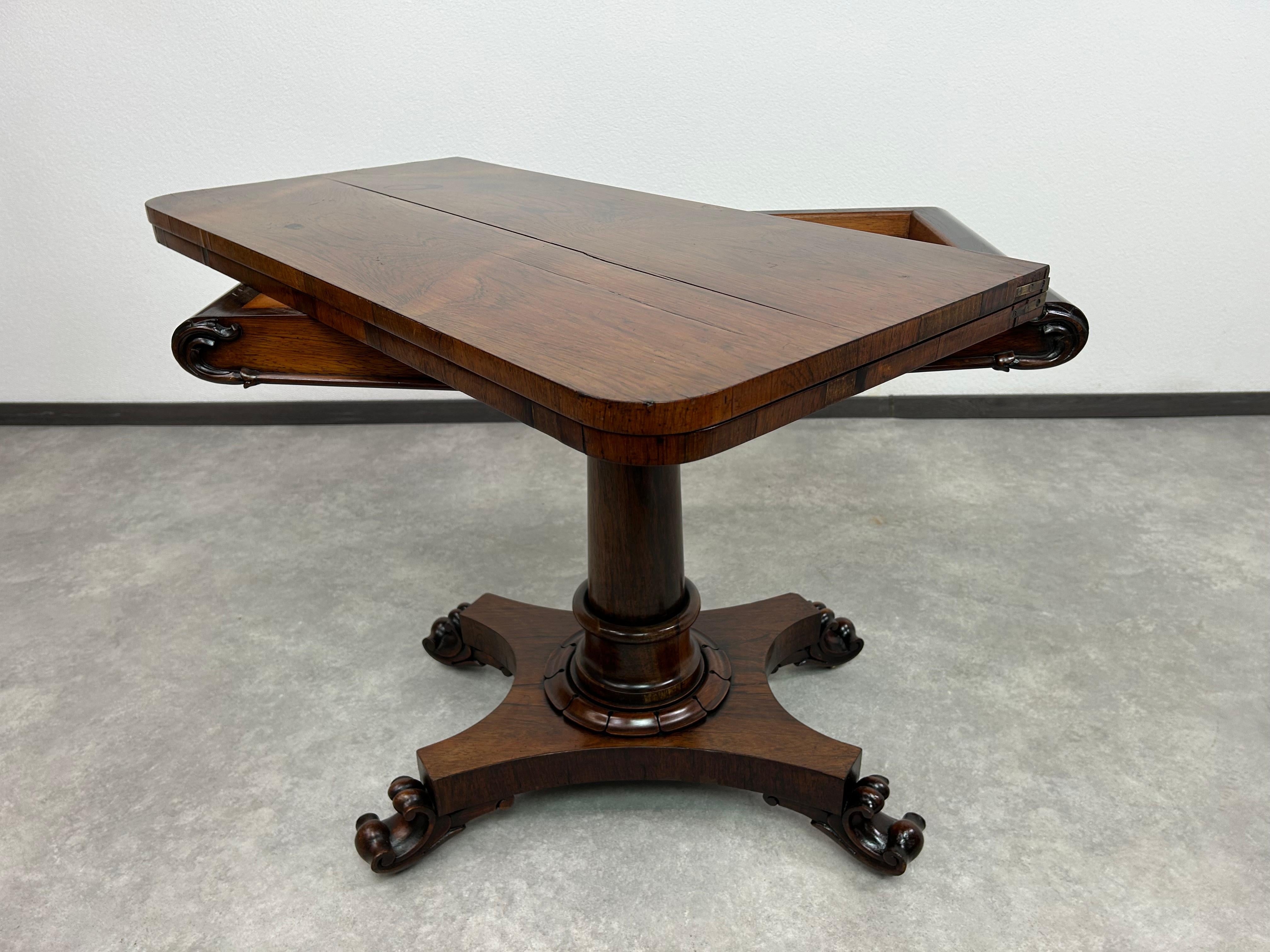 XIXe siècle Ancienne console et table à cartes en vente