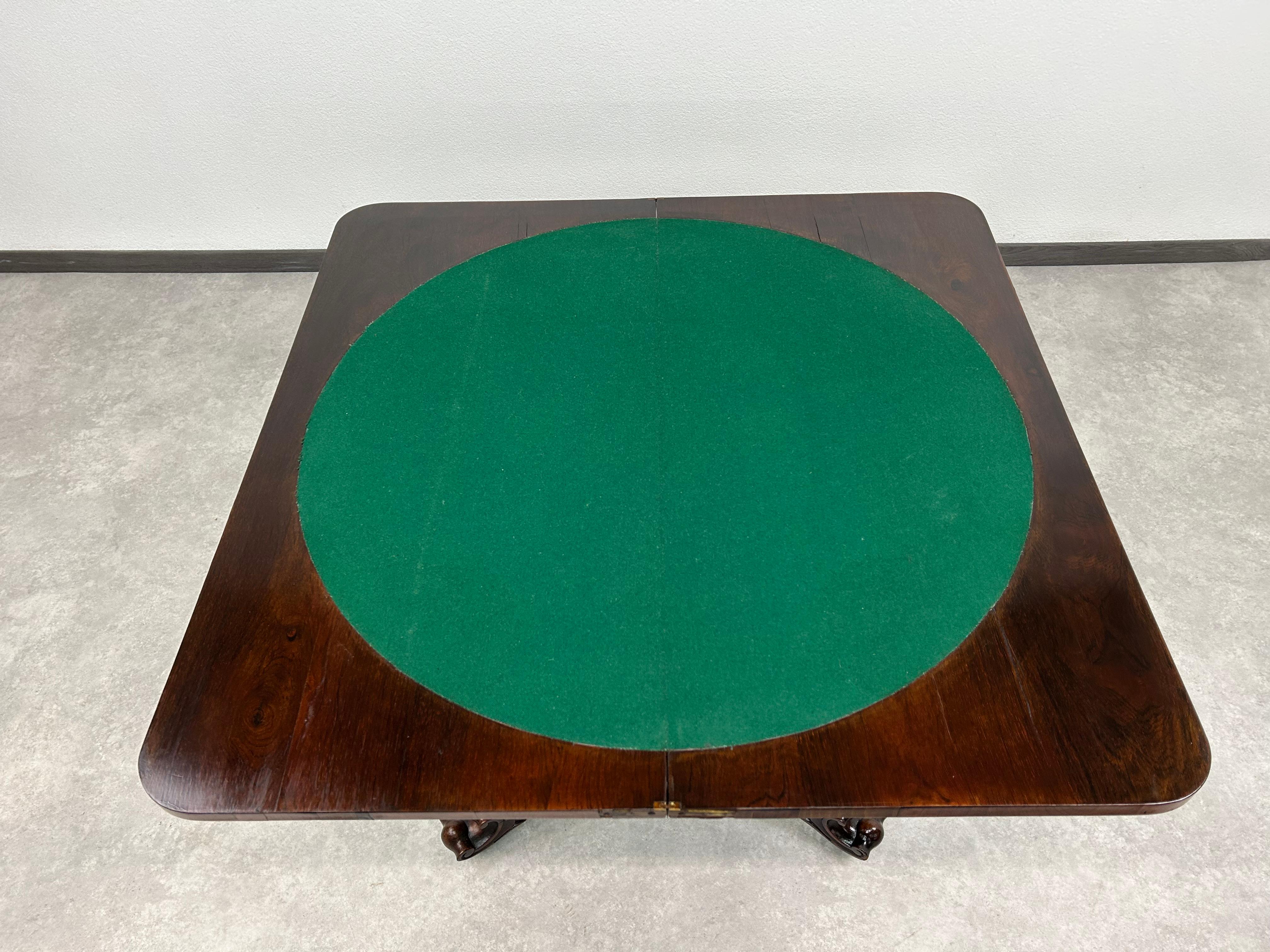 Ancienne console et table à cartes en vente 1