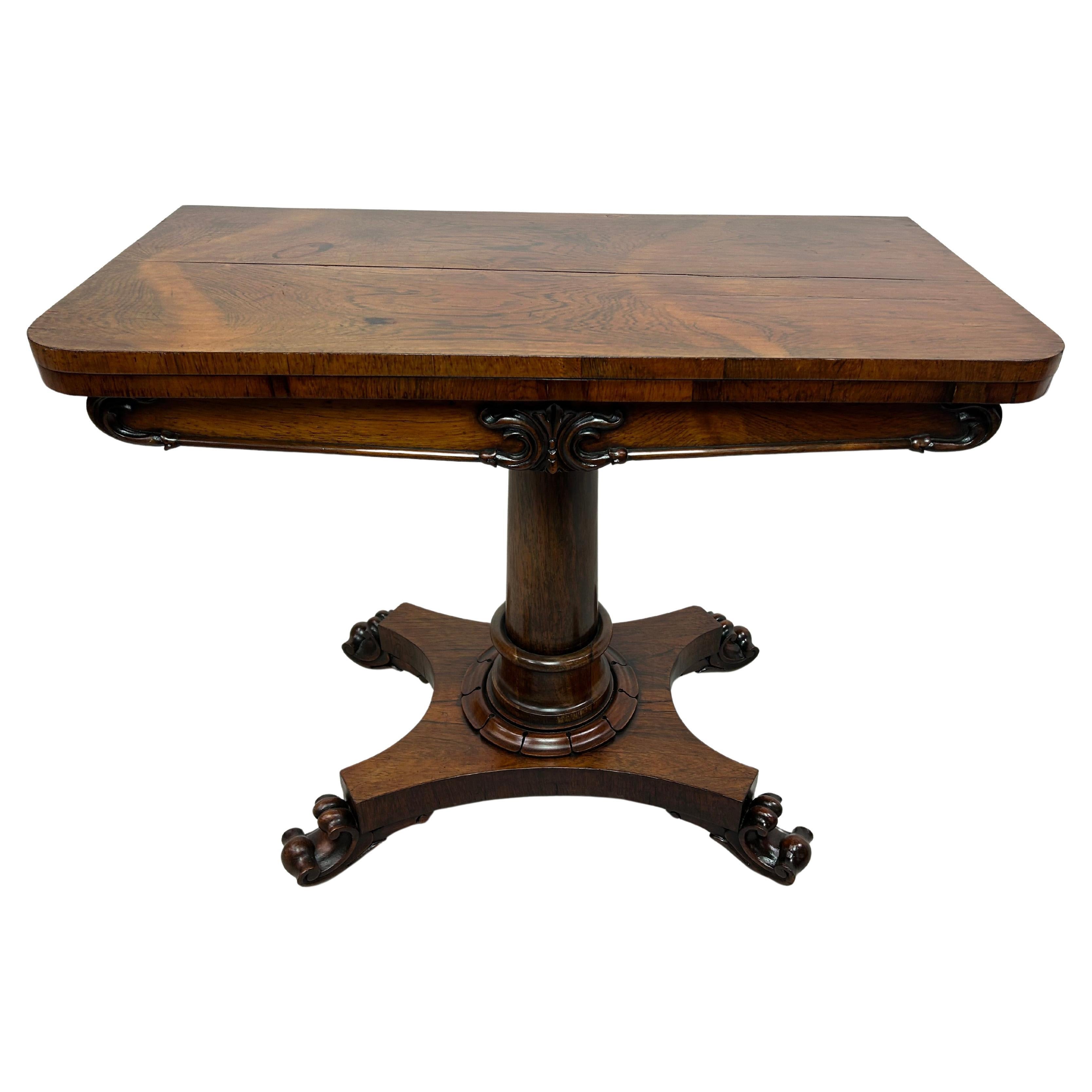 Ancienne console et table à cartes en vente