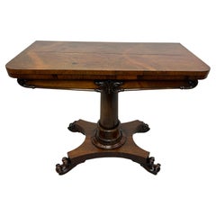 Old antique console and card table