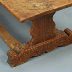 Old Antique Rustic Farmhouse Refectory Coffee Table from Solid Oak