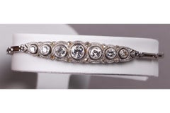 Bracciale Art Deco con diamanti, anni '30.