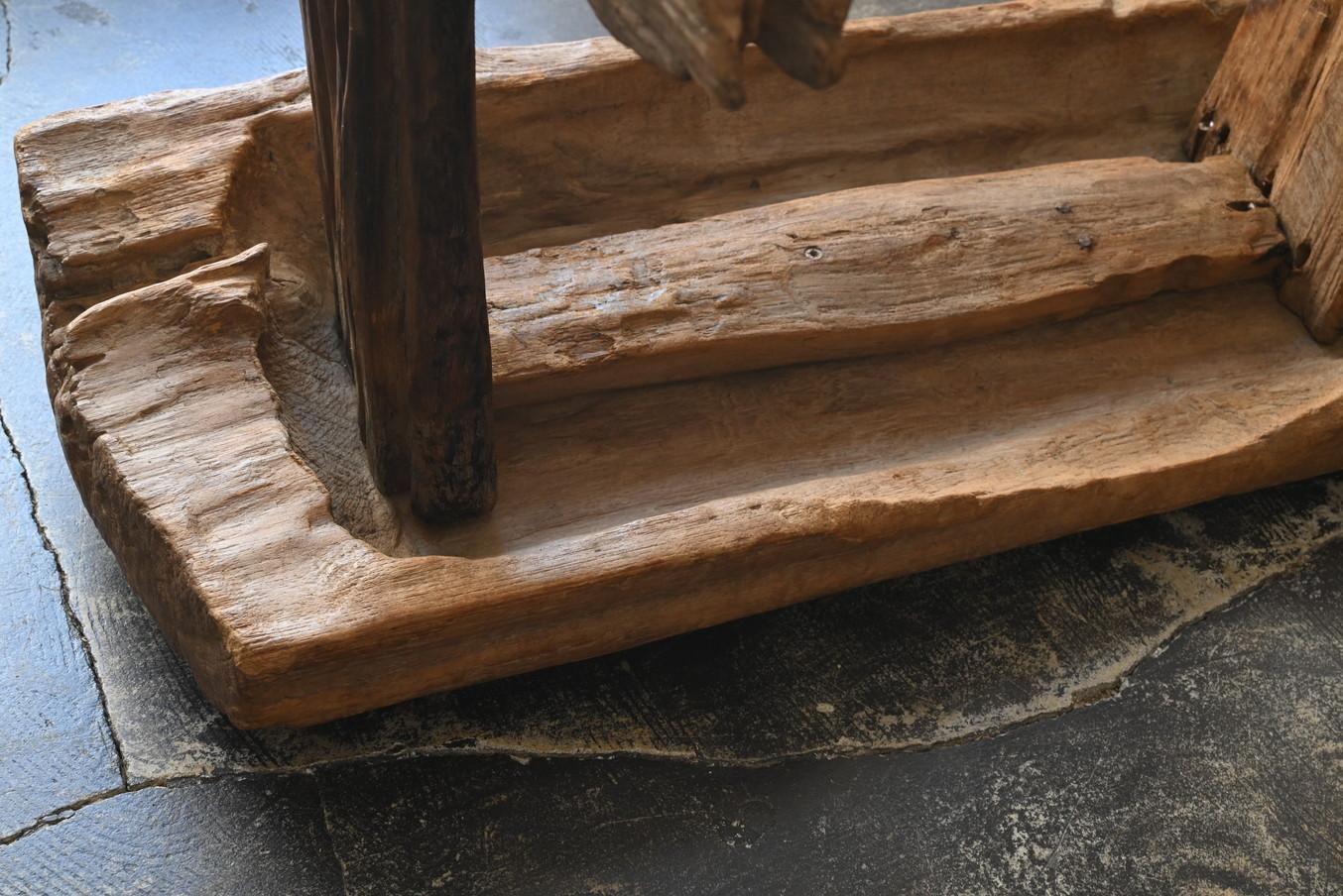 Old Asian wooden bench/20th century/wooden chair For Sale 9