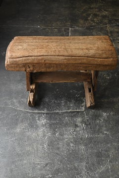 Antiguo banco asiático de madera/Siglo XX/Silla de madera