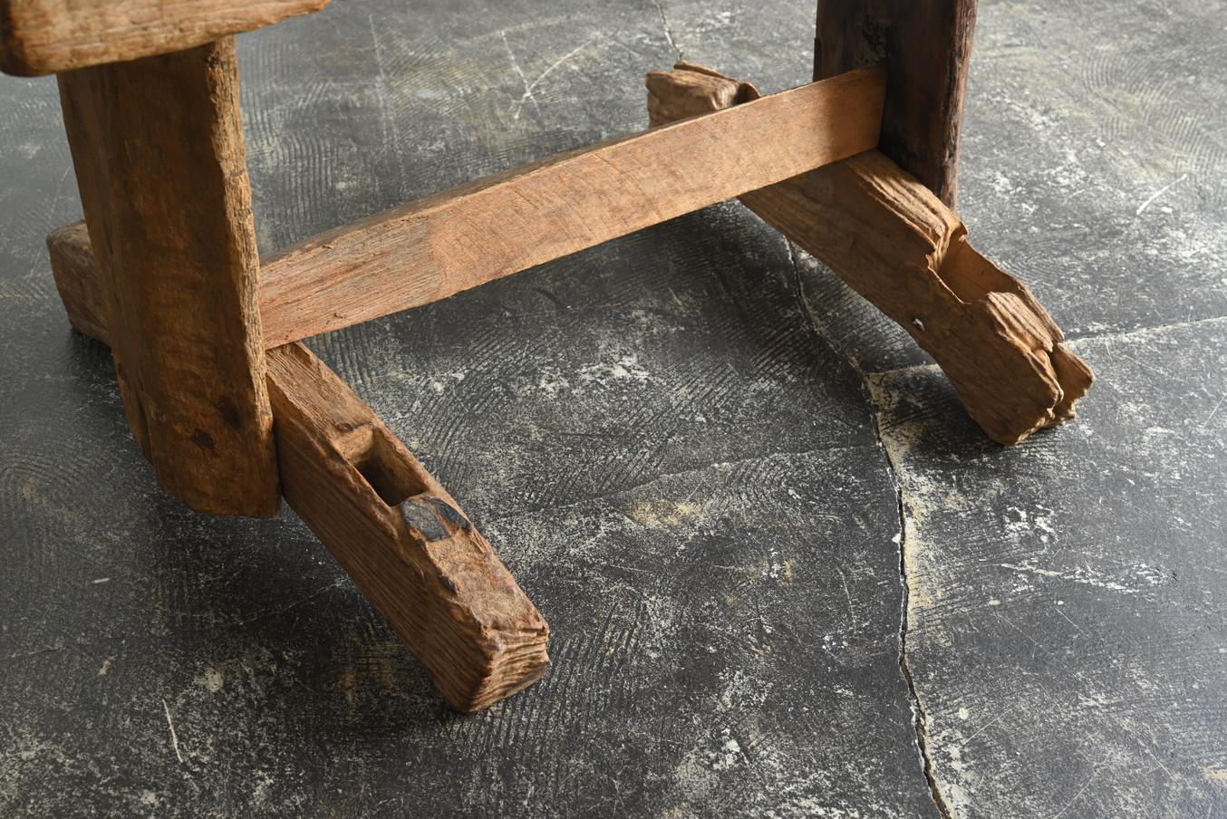 Old Asian wooden bench/20th century/wooden chair In Good Condition For Sale In Sammu-shi, Chiba