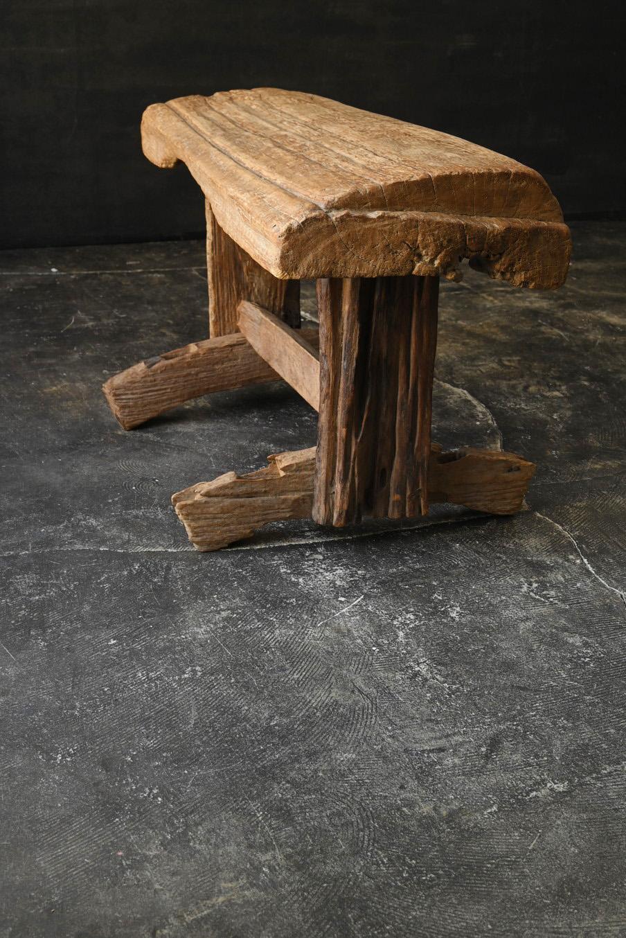 Oak Old Asian wooden bench/20th century/wooden chair For Sale