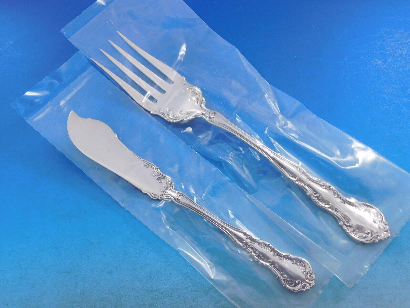 Old Atlanta by Wallace Sterling Silver Flatware Set for 12 Service 113 pieces  For Sale 5