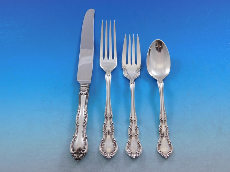 Old Atlanta Irving by Wallace Sterling Silver Flatware Set for 8