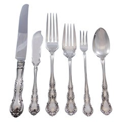 Old Atlanta Irving by Wallace Sterling Silver Flatware Set for 8 Service 50 pcs